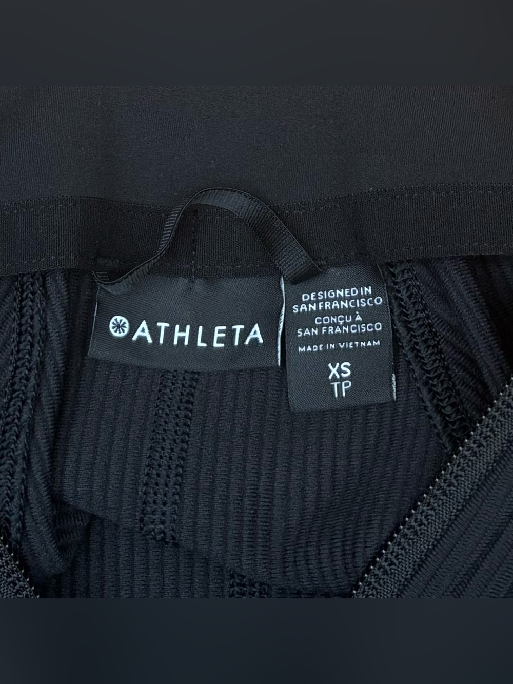 Athleta Ribbed Jacket In Black Size XS - Picture 8 of 8